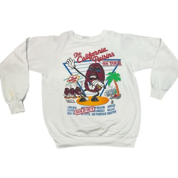 Vintage 90’s California Raisins On Tour Sweatshirt Changs XL - Picture 1 of 5